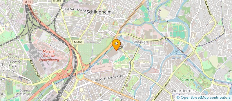 localisation de l'entreprise LES AMIS DU PEINT EMILE STAHL à STRASBOURG