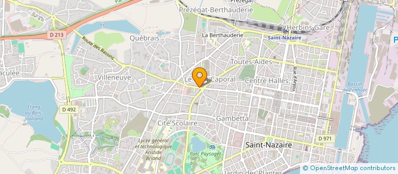 localisation de l'entreprise LES AMIS DU PEINTRE CHARLES LE ROUX  SAINT-NAZAIRE