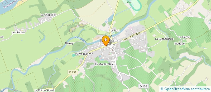 localisation de l'entreprise LES AMIS DU PERE ANDRE à ROCHEFORT-SUR-LOIRE