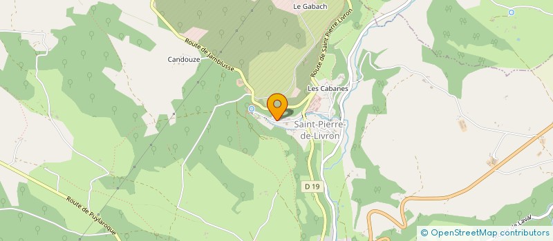 localisation de l'entreprise LES AMIS DU PERE PALAU  CAYLUS