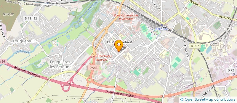 localisation de l'entreprise LES AMIS DU PESAGE à BETHUNE