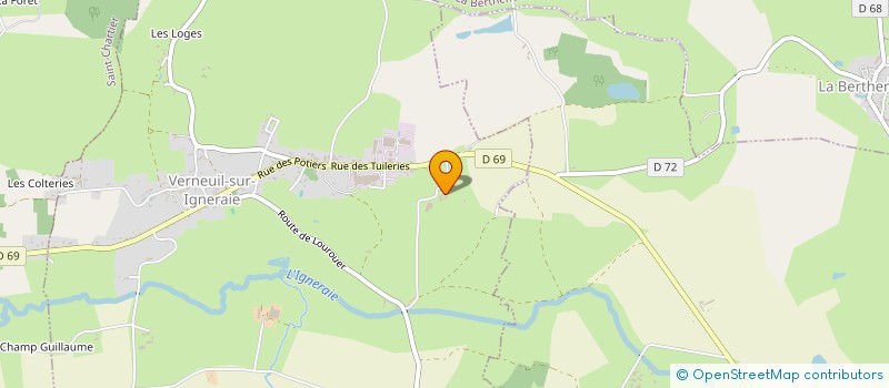 localisation de l'entreprise LES AMIS DU PETIT COUDRAY à VERNEUIL-SUR-IGNERAIE