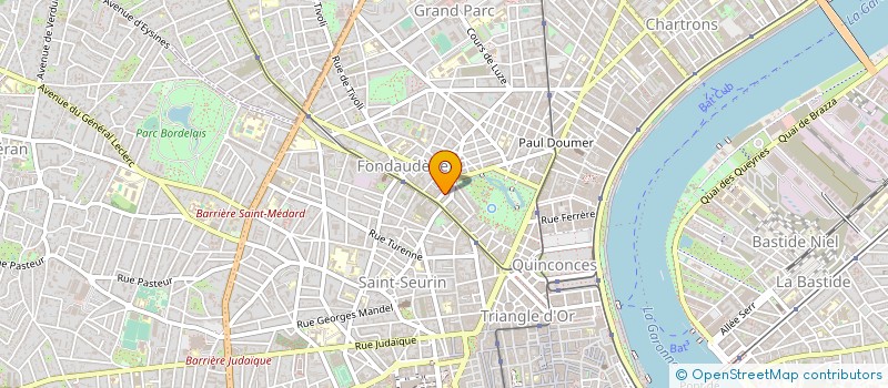 localisation de l'entreprise LES AMIS DU PETIT HOTEL LABOTTIERE à BORDEAUX