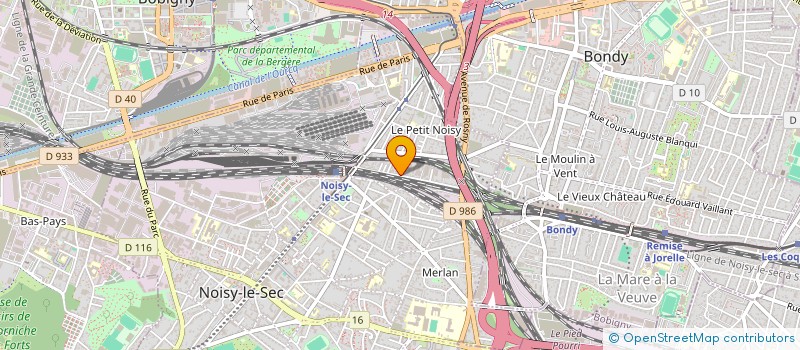 localisation de l'entreprise LES AMIS DU PETIT PAGE à NOISY-LE-SEC