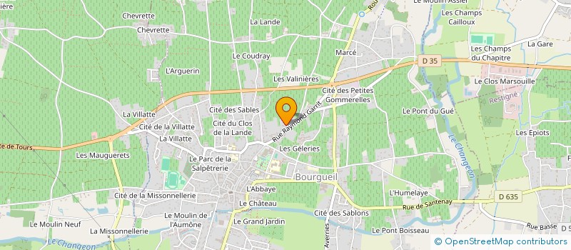 localisation de l'entreprise LES AMIS DU PETIT PAVE  BOURGUEIL