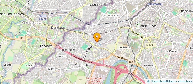 localisation de l'entreprise LES AMIS DU PETIT TRIANON  GAILLARD