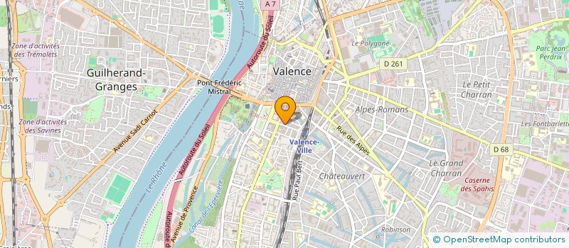 localisation de l'entreprise LES AMIS DU PEUPLE LIBRE à VALENCE