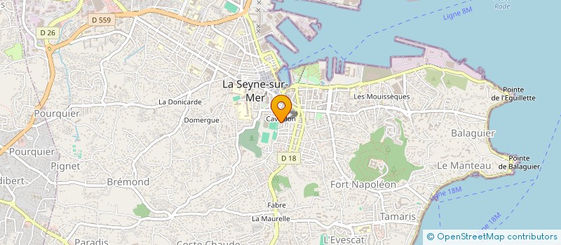 localisation de l'entreprise LES AMIS DU PIEMONT à LA SEYNE-SUR-MER