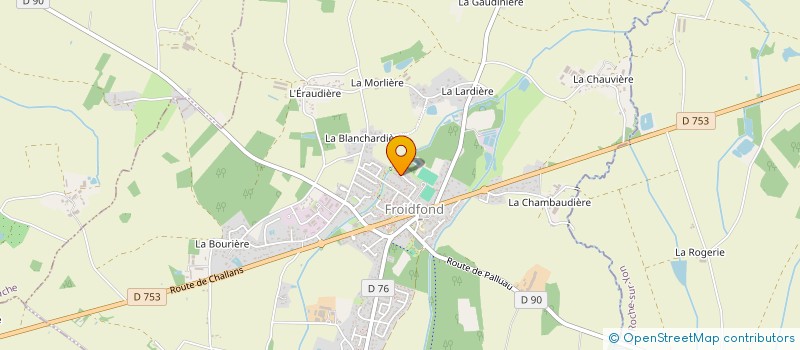 localisation de l'entreprise LES AMIS DU PINCEAU à FROIDFOND