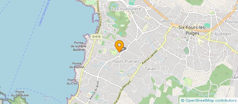 localisation de l'entreprise LES AMIS DU PLAN DE LA MER à SIX-FOURS-LES-PLAGES
