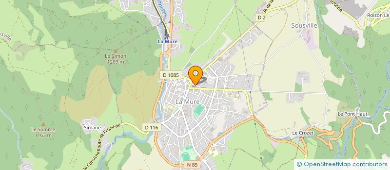 localisation de l'entreprise LES AMIS DU PLATEAU  LA MURE