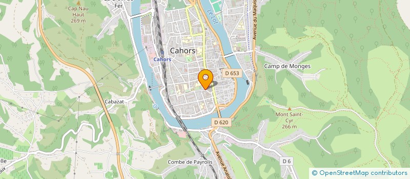 localisation de l'entreprise LES AMIS DU PONT VALENTRE  CAHORS