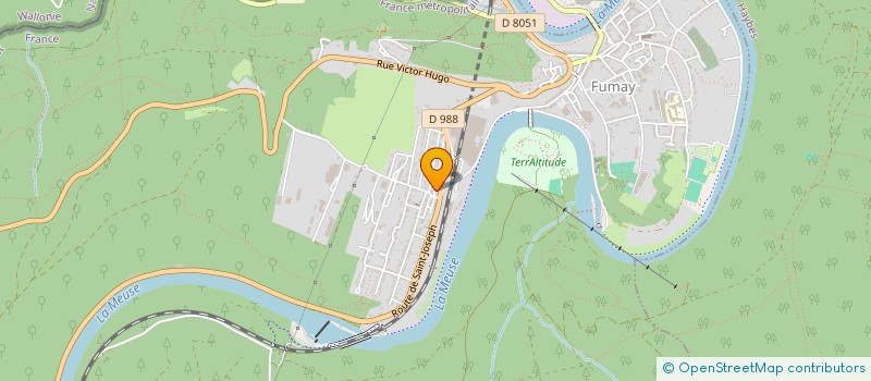 localisation de l'entreprise LES AMIS DU PORTUGAL A FUMAY  FUMAY