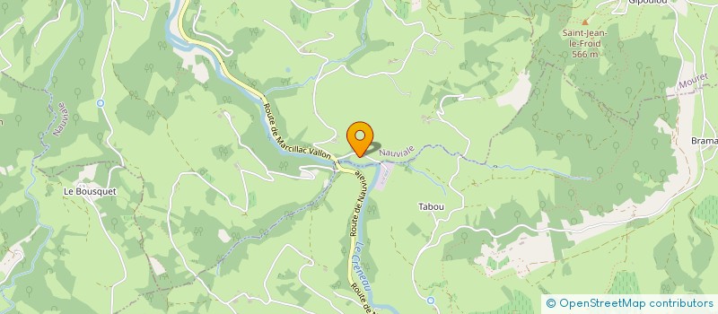 localisation de l'entreprise LES AMIS DU PRIEURE DE SAUVAGE  SALLES-LA-SOURCE