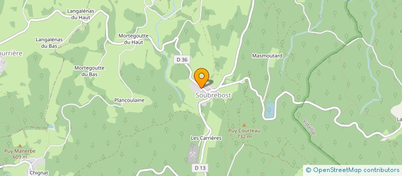 localisation de l'entreprise LES AMIS DU PUY LAFONT  SARDENT