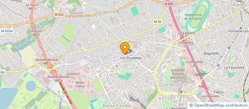 localisation de l'entreprise LES AMIS DU QUATUOR D'ALAYRAC  TOULOUSE