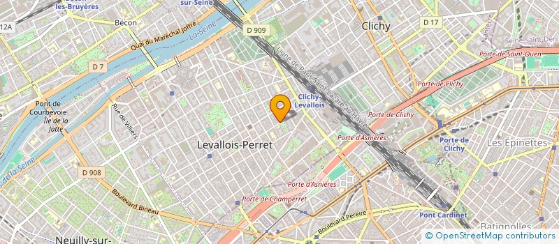localisation de l'entreprise LES AMIS DU QUATUOR LEONORE à LEVALLOIS-PERRET