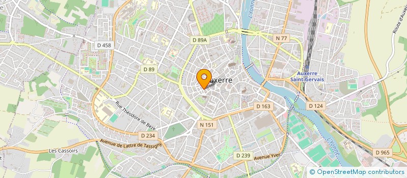 localisation de l'entreprise LES AMIS DU QUATUOR MELETE  AUXERRE