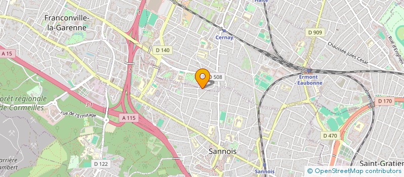 localisation de l'entreprise LES AMIS DU QUINTETTE NYMPHEAS  ERMONT