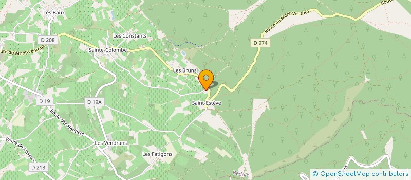 localisation de l'entreprise LES AMIS DU RANCH DES HAUTS PATY  BEDOIN