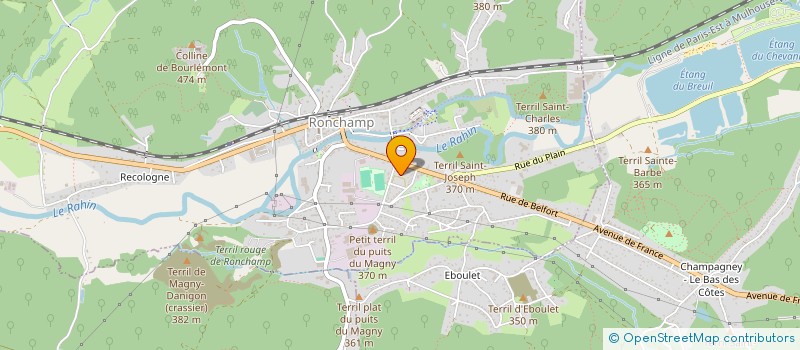 localisation de l'entreprise LES AMIS DU RASED DE RONCHAMP  RONCHAMP