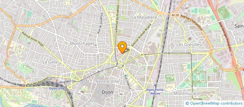 localisation de l'entreprise LES AMIS DU RENOUVEAU à DIJON