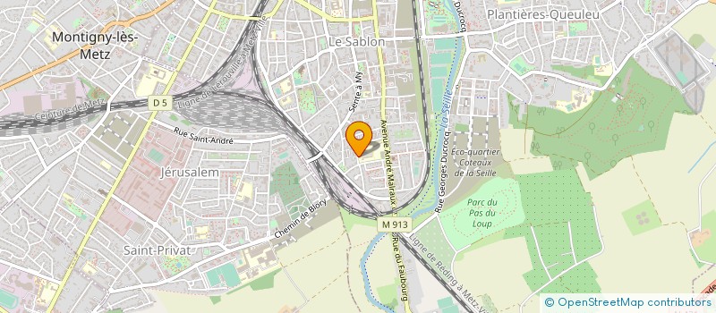 localisation de l'entreprise LES AMIS DU RESEAU RESF à METZ