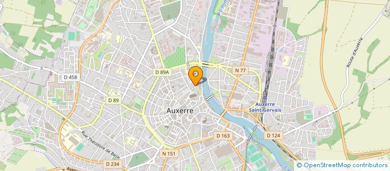 localisation de l'entreprise LES AMIS DU REVEIL DE L'YONNE  AUXERRE