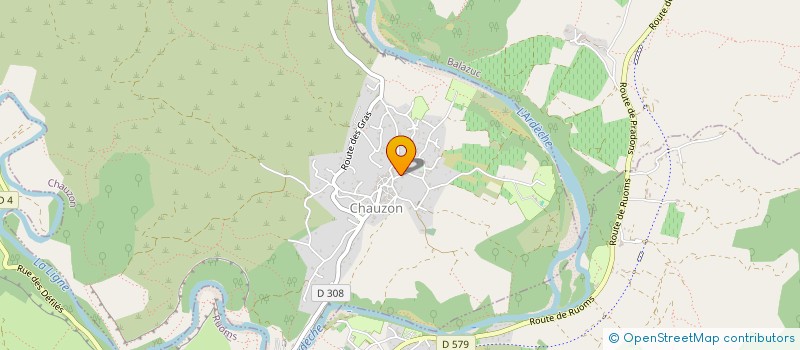 localisation de l'entreprise LES AMIS DU ROCHER  SAMPZON