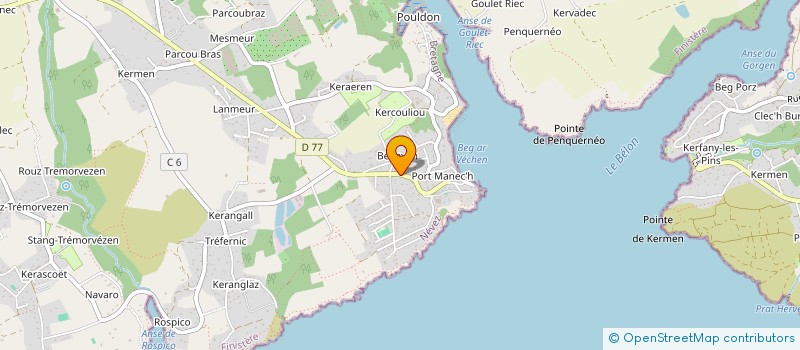 localisation de l'entreprise LES AMIS DU ROCHER  NEVEZ