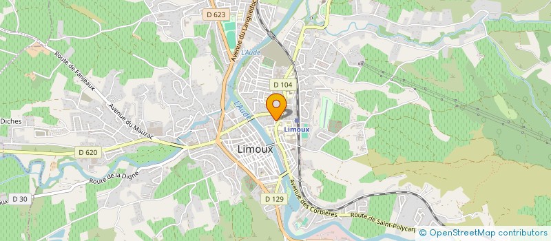 localisation de l'entreprise LES AMIS DU ROYAUME D'ENAMPORE à LIMOUX