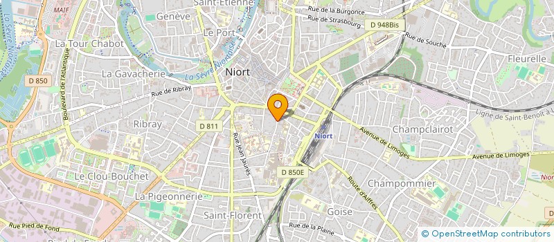 localisation de l'entreprise LES AMIS DU SACRE COEUR 79 ASC79 à NIORT