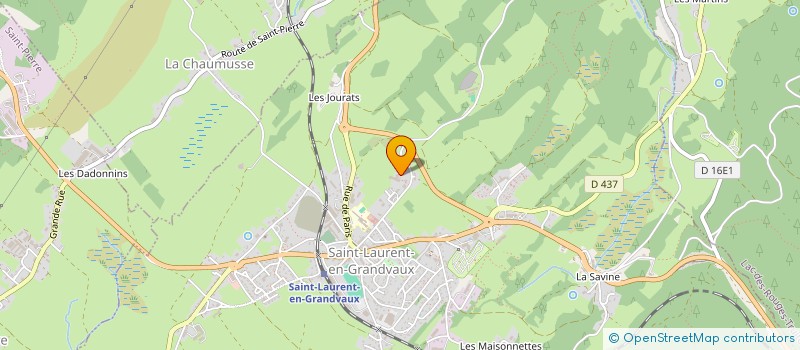 localisation de l'entreprise LES AMIS DU SAILLET  SAINT-LAURENT-EN-GRANDVAUX