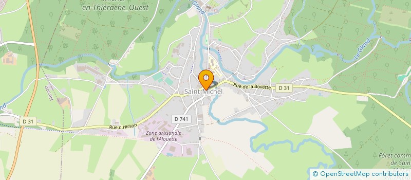 localisation de l'entreprise LES AMIS DU SITE ABBATIAL DE SAINT-MICHEL EN THIERACHE à SAINT-MICHEL
