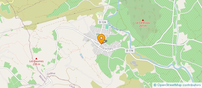 localisation de l'entreprise LES AMIS DU SPECTACLE  FONTES