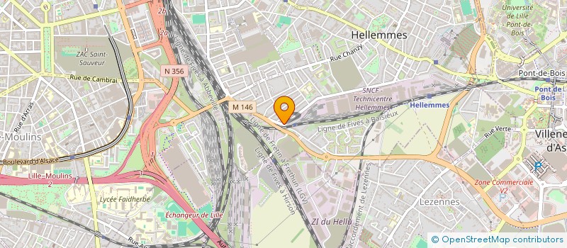 localisation de l'entreprise LES AMIS DU SQUARE VICTOR HUGO à LILLE