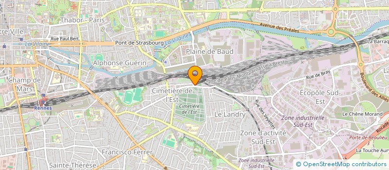 localisation de l'entreprise LES AMIS DU STONER RENNAIS  RENNES