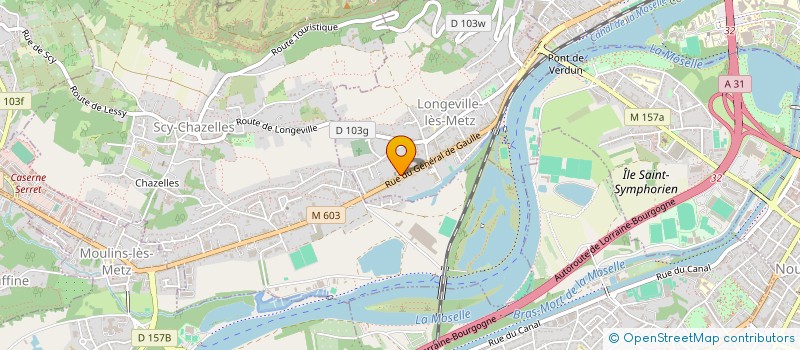 localisation de l'entreprise LES AMIS DU TEMPLE DE LONGEVILLE LES METZ POINT ORGUE à LONGEVILLE-LES-METZ