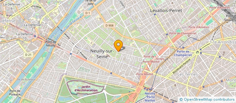 localisation de l'entreprise LES AMIS DU TEMPLE ET DE L'ORGUE DE NEUILLY à NEUILLY-SUR-SEINE