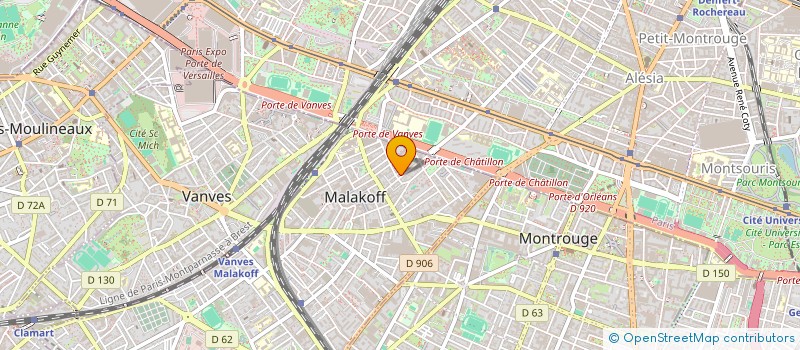 localisation de l'entreprise LES AMIS DU TEMPS DES CERISES  MALAKOFF