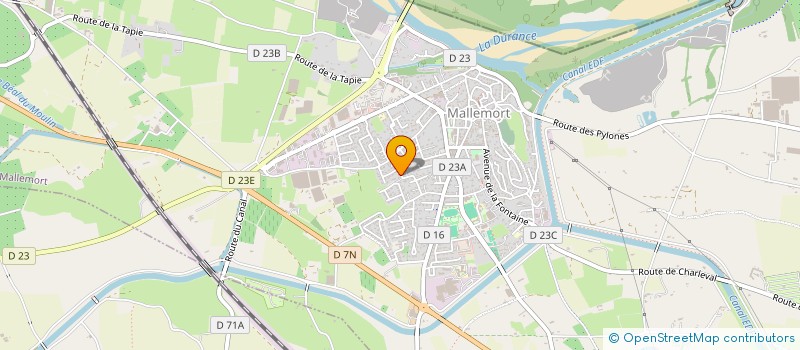 localisation de l'entreprise LES AMIS DU TENNIS DE PONT ROYAL  MALLEMORT