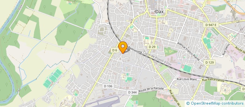 localisation de l'entreprise LES AMIS DU THEATRE DE DAX à DAX