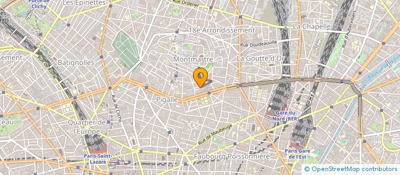 localisation de l'entreprise LES AMIS DU THEATRE DE L ATALANTE  PARIS