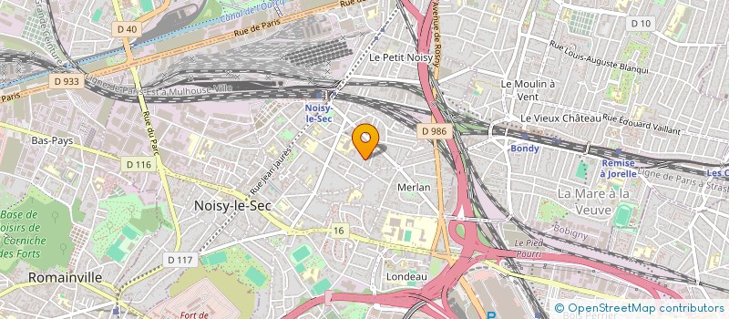 localisation de l'entreprise LES AMIS DU THEATRE DES BERGERIES à NOISY-LE-SEC