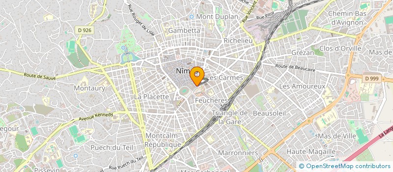 localisation de l'entreprise LES AMIS DU THEATRE ET DU LYRIQUE  NIMES