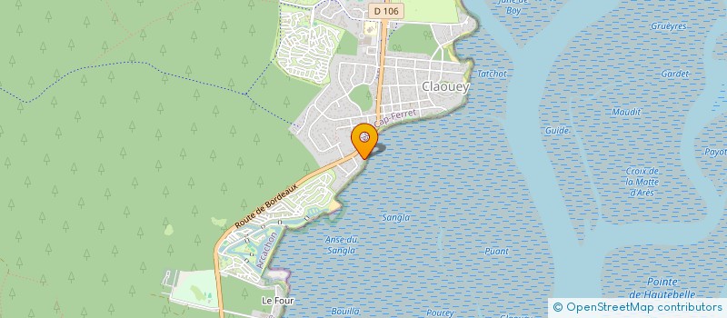 localisation de l'entreprise LES AMIS DU TICRIS  LEGE-CAP-FERRET