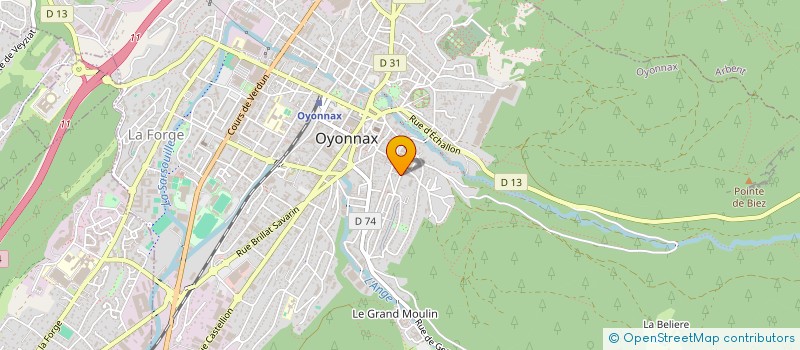 localisation de l'entreprise 'LES AMIS DU TIERS MONDE' à OYONNAX