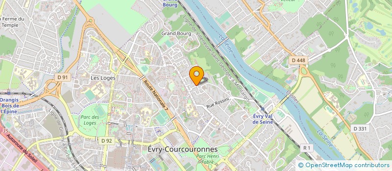 localisation de l'entreprise LES AMIS DU TILLEUL à EVRY-COURCOURONNES