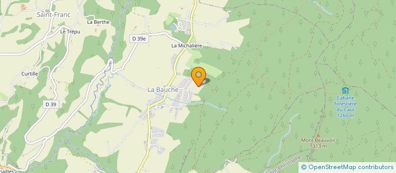 localisation de l'entreprise LES AMIS DU TISSAGE D ANTAN DAUPHINE à SAINT-CHRISTOPHE