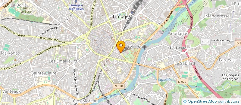 localisation de l'entreprise LES AMIS DU TOUR DU LIMOUSIN à LIMOGES